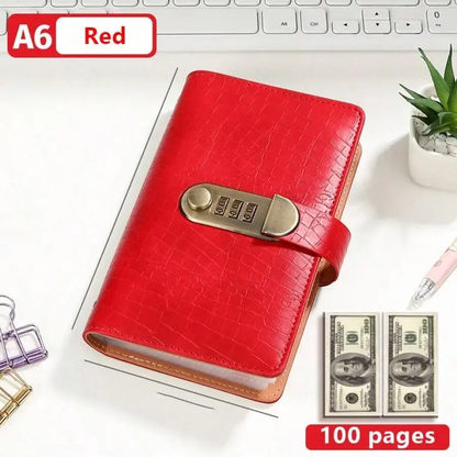 Cash Savings Binder with Combination Lock – Large Capacity Money Organizer & Secure Cash Storage Book
