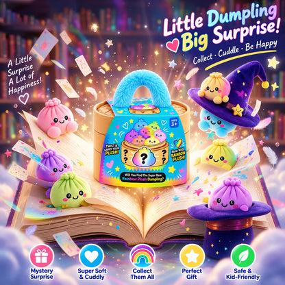 Mystery Plush Dumpling – Surprise Collectible Soft Toy with Steamer Basket Gift Box