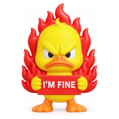 Funny Angry Duck Figurine – Sarcastic Desk Decor & Novelty Gift