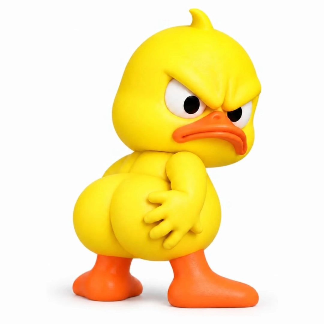 Funny Angry Duck Figurine – Sarcastic Desk Decor & Novelty Gift