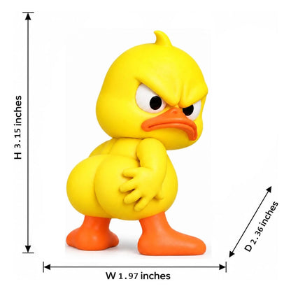 Funny Angry Duck Figurine – Sarcastic Desk Decor & Novelty Gift
