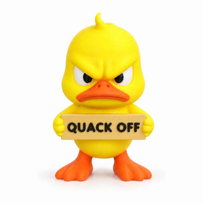 Funny Angry Duck Figurine – Sarcastic Desk Decor & Novelty Gift