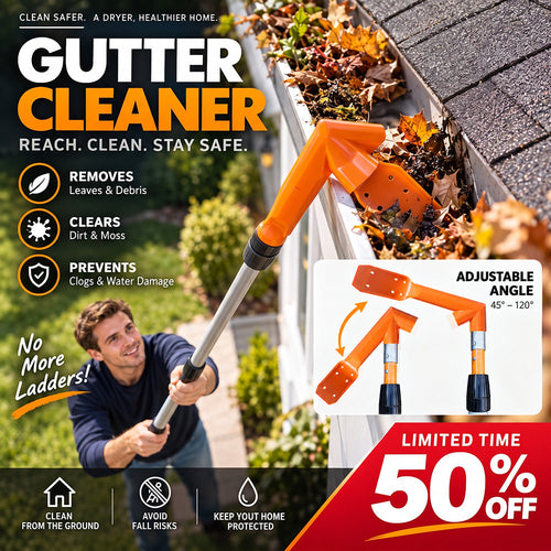 No-Climb Gutter Cleaning Tool
