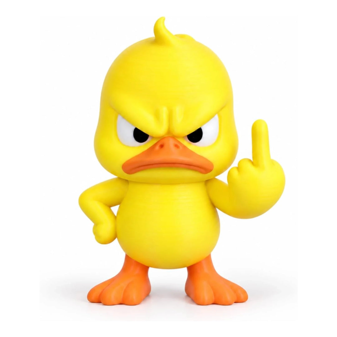 Funny Angry Duck Figurine – Sarcastic Desk Decor & Novelty Gift