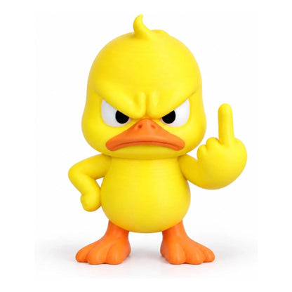 Funny Angry Duck Figurine – Sarcastic Desk Decor & Novelty Gift