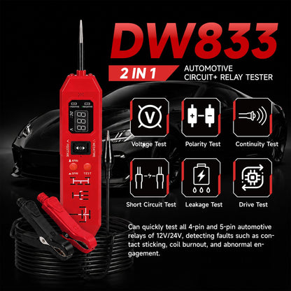 2-in-1 Automotive Circuit & Relay Tester