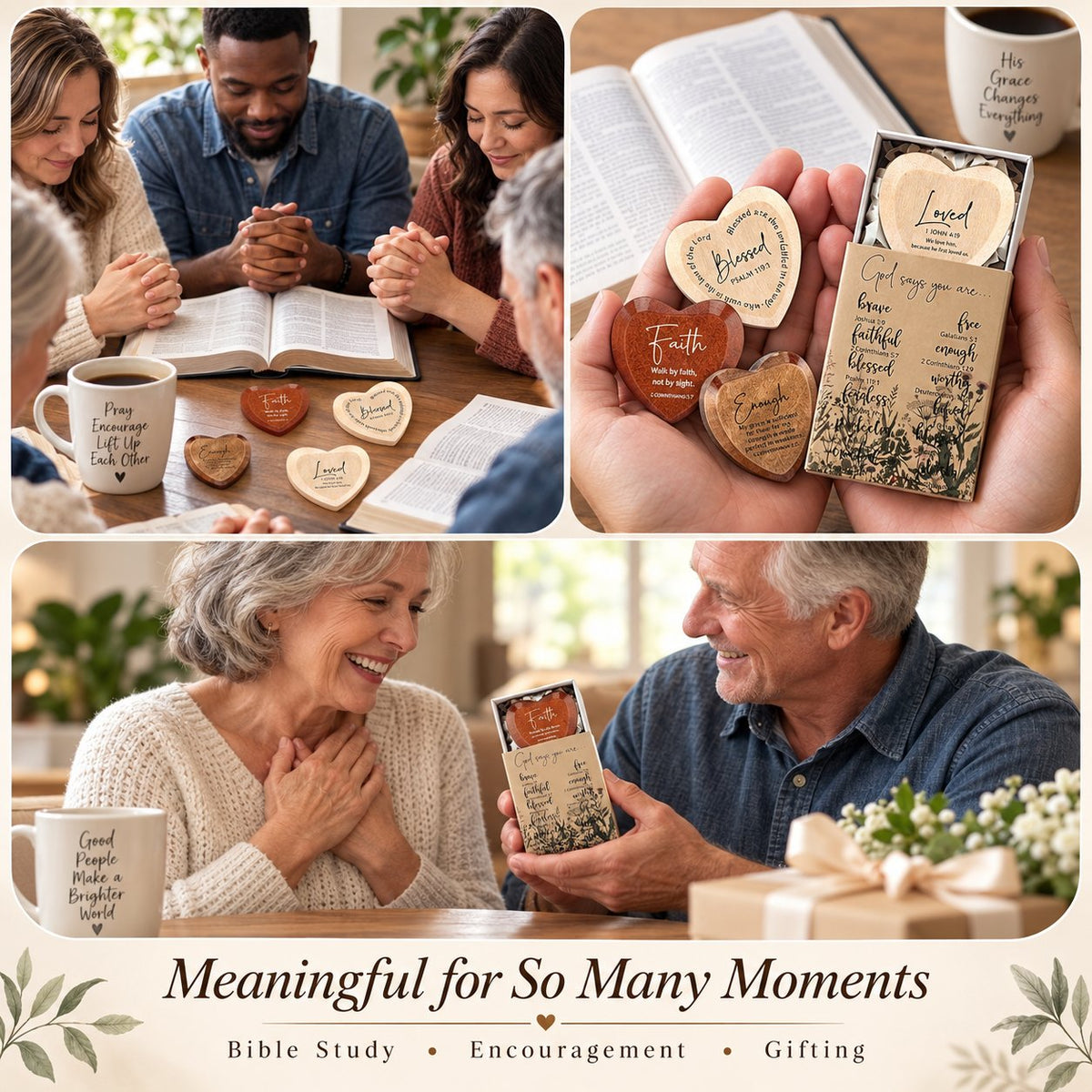 ✝️ Christian Pocket Heart Gift Set