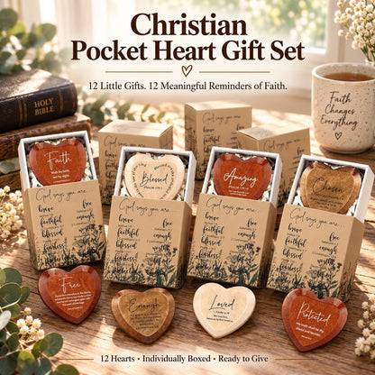 ✝️ Christian Pocket Heart Gift Set