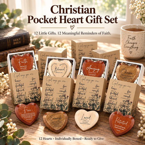 ✝️ Christian Pocket Heart Gift Set