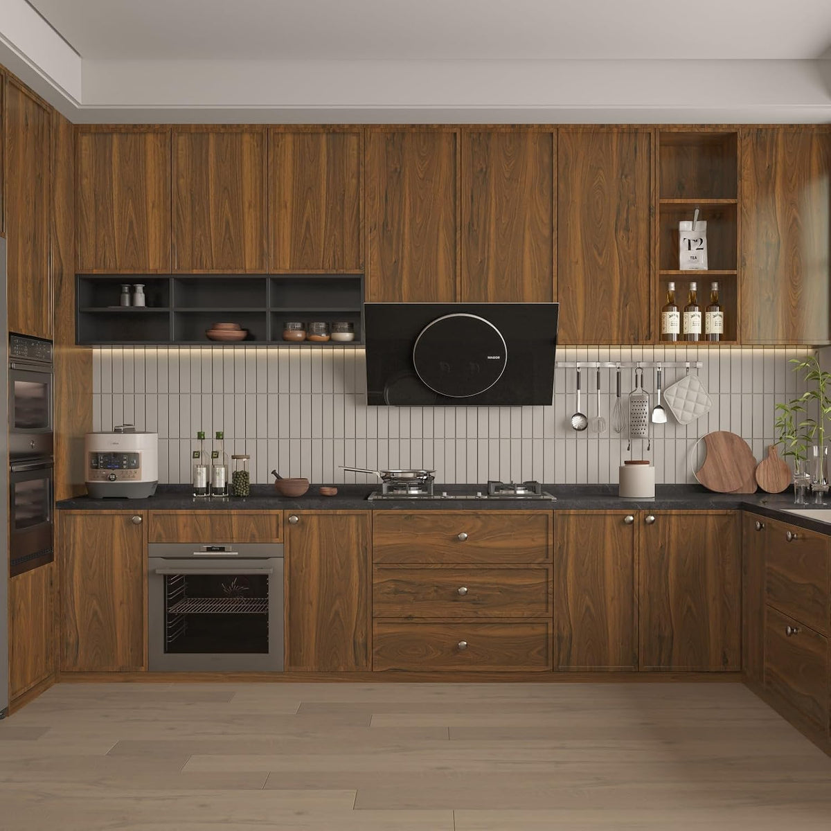 Realistic Wood Grain Peel & Stick Contact Paper – Waterproof Furniture & Countertop Vinyl Wrap