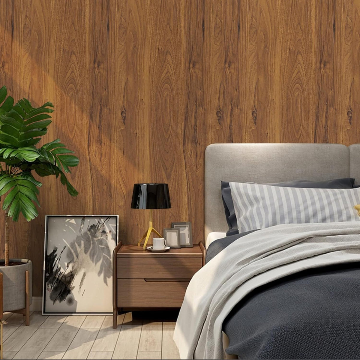 Realistic Wood Grain Peel & Stick Contact Paper – Waterproof Furniture & Countertop Vinyl Wrap