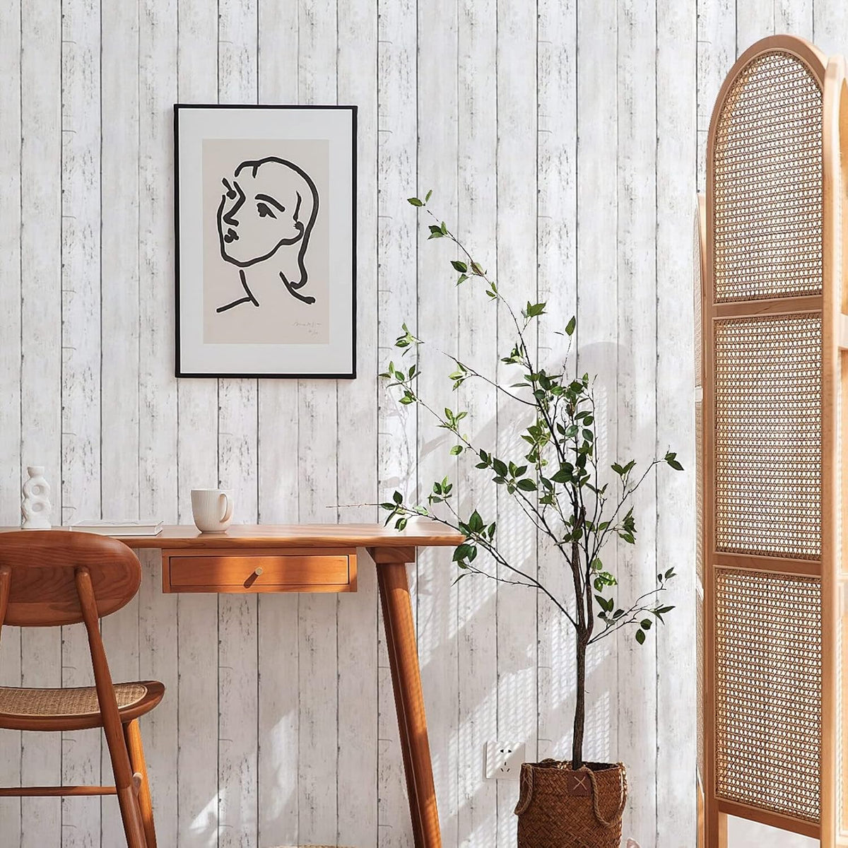 Realistic Wood Grain Peel & Stick Contact Paper – Waterproof Furniture & Countertop Vinyl Wrap