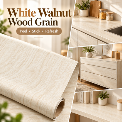 Realistic Wood Grain Peel & Stick Contact Paper – Waterproof Furniture & Countertop Vinyl Wrap
