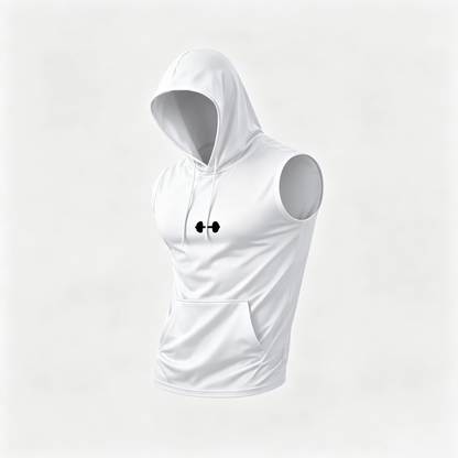 Men's Quick-Dry Hooded Sleeveless Tank Top – Lightweight Athletic Workout Shirt