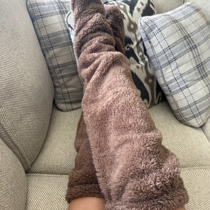Ultra-Long Plush Thigh-High Socks – One Size, Cozy Home Socks for Winter Comfort❄️