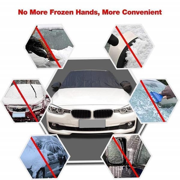 Windshield Snow & Frost Cover – All-Weather Car Windshield Sunshade