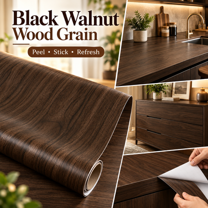 Realistic Wood Grain Peel & Stick Contact Paper – Waterproof Furniture & Countertop Vinyl Wrap