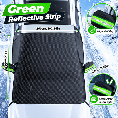 Windshield Snow & Frost Cover – All-Weather Car Windshield Sunshade