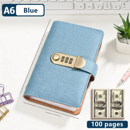 Cash Savings Binder with Combination Lock – Large Capacity Money Organizer & Secure Cash Storage Book