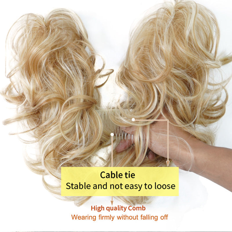 🌸Messy Side Comb Clip In Bun Hair Accessory