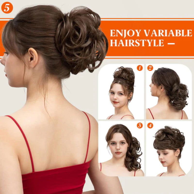 🌸Messy Side Comb Clip In Bun Hair Accessory