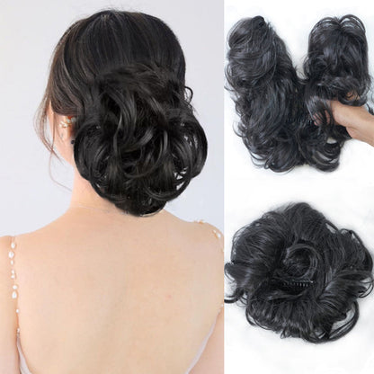 🌸Messy Side Comb Clip In Bun Hair Accessory
