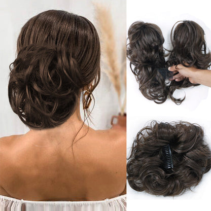 🌸Messy Side Comb Clip In Bun Hair Accessory