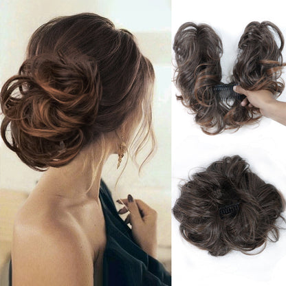 🌸Messy Side Comb Clip In Bun Hair Accessory