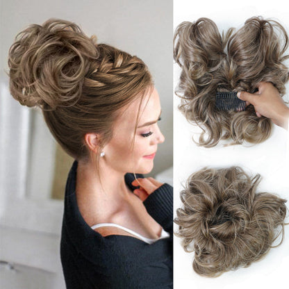 🌸Messy Side Comb Clip In Bun Hair Accessory
