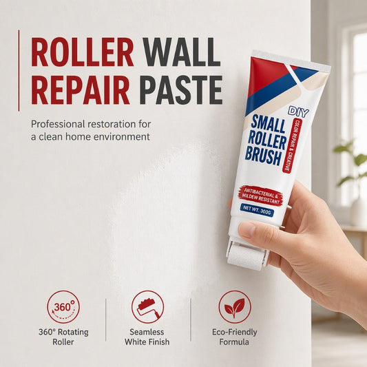 Waterproof Wall Repair Paste with Integrated Roller Brush