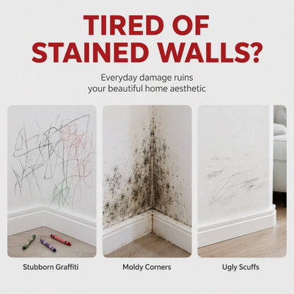 Waterproof Wall Repair Paste with Integrated Roller Brush