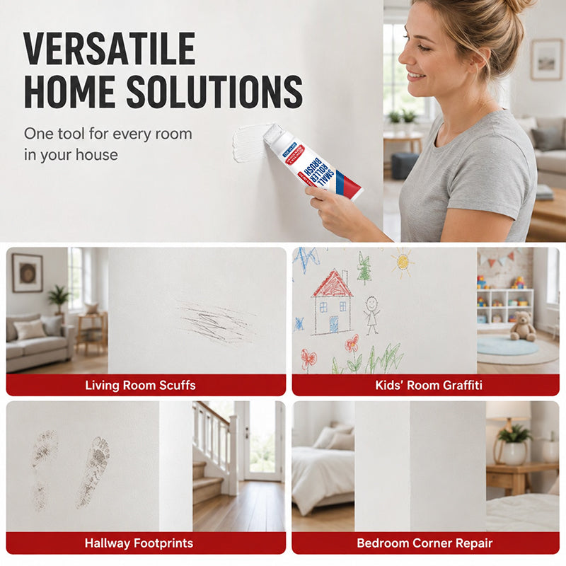 Waterproof Wall Repair Paste with Integrated Roller Brush