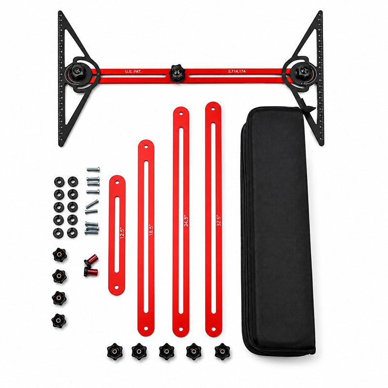 Multi-Function Woodworking Marking Tool Kit – Adjustable Layout & Measuring Tool Set