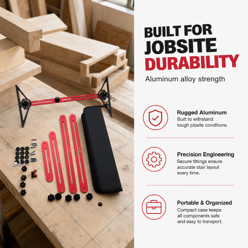 Multi-Function Woodworking Marking Tool Kit – Adjustable Layout & Measuring Tool Set