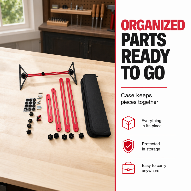 Multi-Function Woodworking Marking Tool Kit – Adjustable Layout & Measuring Tool Set