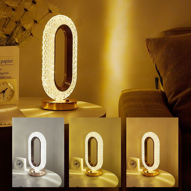 Rechargeable Touch Bedside Lamp – 3 Color LED Night Light
