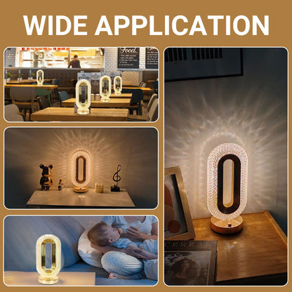 Rechargeable Touch Bedside Lamp – 3 Color LED Night Light