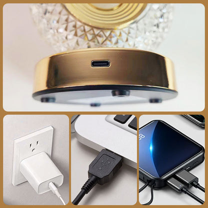 Rechargeable Touch Bedside Lamp – 3 Color LED Night Light