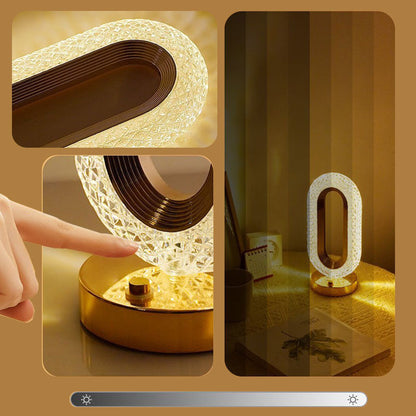 Rechargeable Touch Bedside Lamp – 3 Color LED Night Light