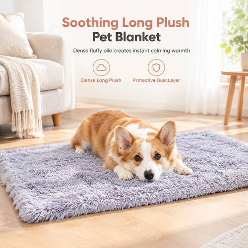🐕🐱Soft Plush Double Layer Pet Blanket for Dogs and Cats