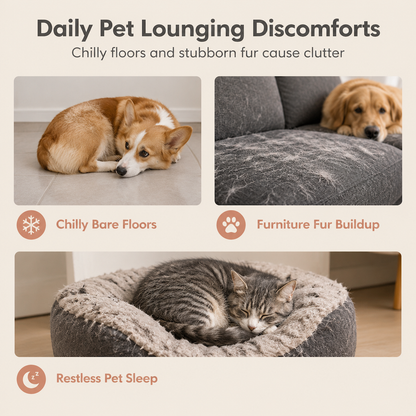 🐕🐱Soft Plush Double Layer Pet Blanket for Dogs and Cats